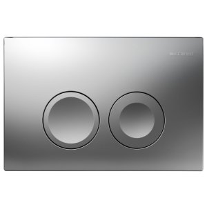 Geberit Delta25 Dual Flush Plate - Matt Chrome (115.125.46.5) - main image 1