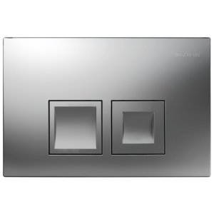 Geberit Delta25 Dual Flush Plate - Matt Chrome (115.135.46.5) - main image 1