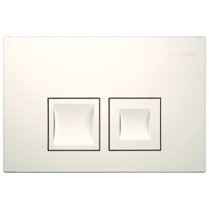 Geberit Delta25 Dual Flush Plate - White (115.135.11.5) - main image 1