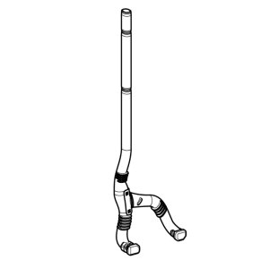 Geberit Duofix/Sigma08 double conduit pipe (242.888.00.1) - main image 1