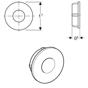 Geberit flush valve plug (240.031.00.1) - main image 1