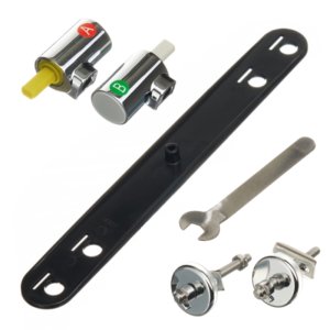 Geberit Geberit WC Seat Hinges - Soft-Closing Mechanism (244.202.00.1) - main image 1