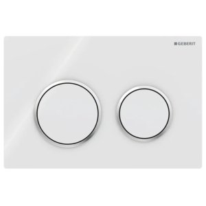 Geberit Kappa21 Dual Flush Plate - White/Gloss Chrome (115.240.KJ.1) - main image 1
