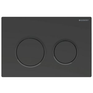 Geberit Omega20 Dual Flush Plate - Matt Black (115.085.16.1) - main image 1