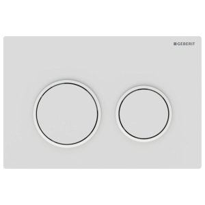Geberit Omega20 Dual Flush Plate - White (115.085.01.1) - main image 1