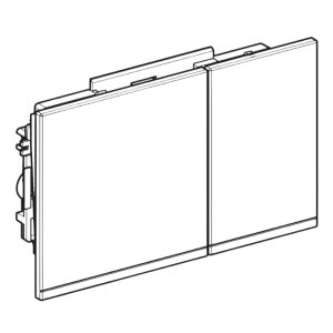 Geberit Omega60 flush plate - glass/black (243.118.SJ.1) - main image 1