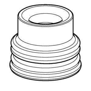 Geberit outlet seal with braided hose (242.773.00.1) - main image 1