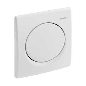 Geberit Samba Pneumatic Urinal Flush Plate - Alpine White (241.319.11.1) - main image 1