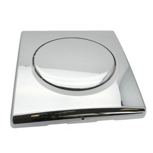 Geberit Samba pneumatic urinal flush plate - chrome (241.319.21.1) - main image 1