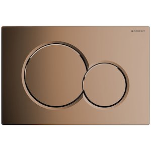 Geberit Sigma01 dual flush plate - galvanized fine brass (115.770.DT.5) - main image 1