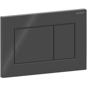 Geberit Sigma01 Dual Flush Plate - Square - Black (115.660.DW.1) - main image 1