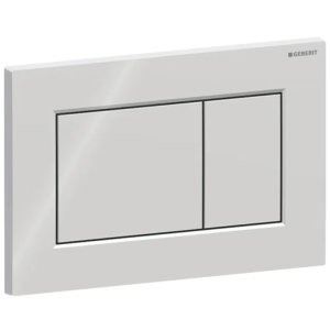 Geberit Sigma01 Dual Flush Plate - Square - Gloss/Chrome Plated (115.660.21.1) - main image 1