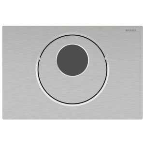 Geberit Sigma10 Automatic/Touchless Dual Flush Plate- Brushed Chrome (115.856.SN.6) - main image 1