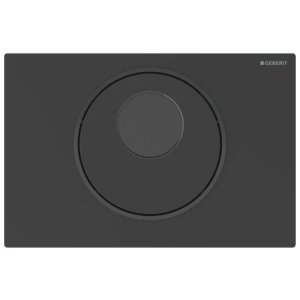 Geberit Sigma10 Automatic/Touchless Dual Flush Plate - Mains Operation - Matt Black (115.890.16.6) - main image 1