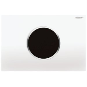 Geberit Sigma10 Automatic/Touchless Dual Flush Plate - Mains Operation -  White (115.907.KJ.6) - main image 1