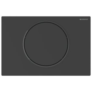 Geberit Sigma10 Electronic Single Flush Plate - Mains Operation With Bluetooth - Matt Black (115.867.16.6) - main image 1