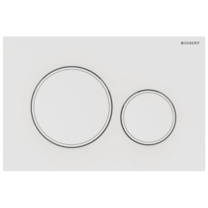Geberit Sigma20 Dual Flush Plate - Matt White (115.882.01.1) - main image 1