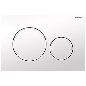 Geberit Sigma20 Dual Flush Plate - White (115.882.11.1) - main image 1