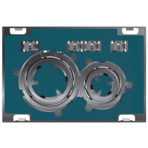Geberit Sigma21 Customisable Dual Flush Plate - Customised / Chrome (115.884.00.1) - main image 1