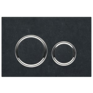 Geberit Sigma21 Dual Flush Plate - Mustang Slate / Chrome (115.884.JM.1) - main image 1