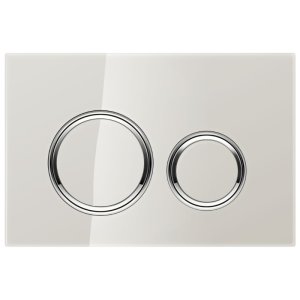 Geberit Sigma21 Dual Flush Plate - Sand Grey / Chrome (115.884.JL.1) - main image 1