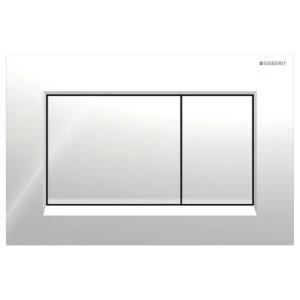 Geberit Sigma30 dual flush plate - polished chrome/matt edge detail (115.883.KH.1) - main image 1