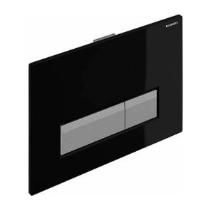 Geberit Sigma40 dual flush plate - black/alpine white (115.600.SJ.1) - main image 1