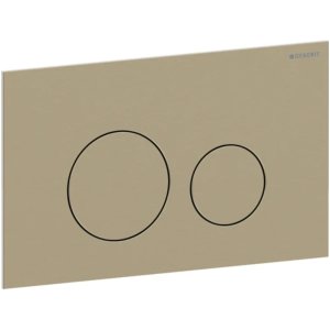 Geberit Sigma40 Dual Flush Plate - Round - Brushed Brass (115.628.QF.1) - main image 1