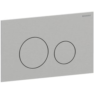 Geberit Sigma40 Dual Flush Plate - Round - Brushed Stainless Steel (115.628.FW.1) - main image 1