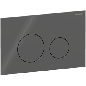 Geberit Sigma40 Dual Flush Plate - Round - Lava Glass (115.628.JK.1) - main image 1