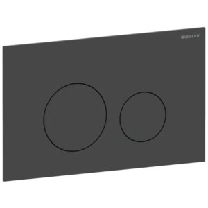 Geberit Sigma40 Dual Flush Plate - Round - Matt Black (115.628.14.1) - main image 1