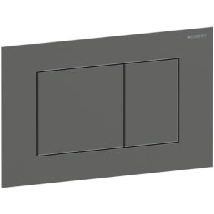 Geberit Sigma40 Dual Flush Plate - Square - Brushed Black Chrome (115.629.QD.1) - main image 1
