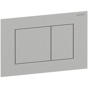 Geberit Sigma40 Dual Flush Plate - Square - Brushed Stainless Steel (115.629.FW.1) - main image 1