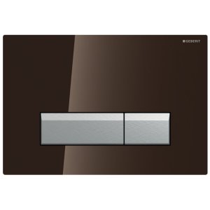 Geberit Sigma40 dual flush plate - umber glass (242.601.SQ.1) - main image 1