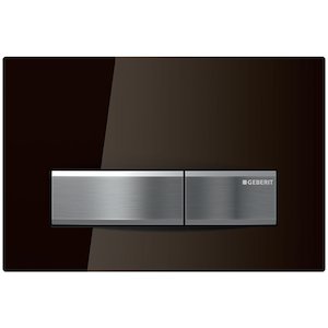 Geberit Sigma50 Dual Flush Plate - Amber Glass (115.788.SQ.5) - main image 1