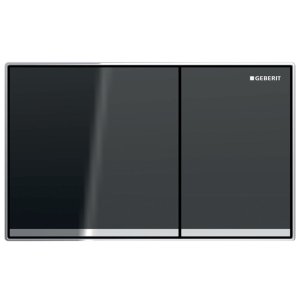 Geberit Sigma60 Dual Flush Plate - Lava / Chrome (115.640.JK.1) - main image 1