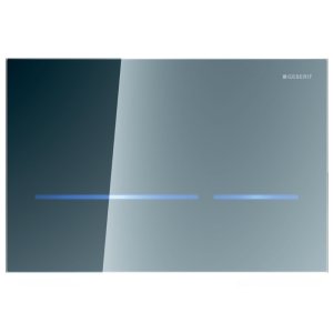 Geberit Sigma80 Electronic Touchless Dual Flush Plate - Mains Operation - Glass Reflective (116.090.SM.6) - main image 1
