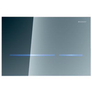Geberit Sigma80 Electronic Touchless Dual Flush Plate - Mains Operation - Glass Reflective (116.092.SM.6) - main image 1
