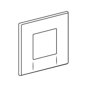 Geberit Tango pneumatic urinal flush plate - alpine white (241.914.11.1) - main image 1