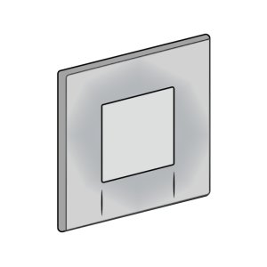 Geberit Tango pneumatic urinal flush plate - chrome (241.914.21.1) - main image 1