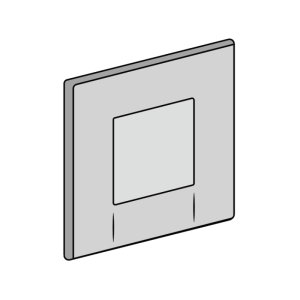 Geberit Tango pneumatic urinal flush plate - matt chrome (241.914.46.1) - main image 1