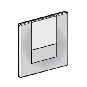 Geberit Tango urinal cover plate - chrome (241.924.21.1) - main image 1