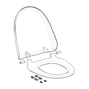 Geberit Toilet Seat For AquaClean 800+ - White Alpine (250.034.11.1) - main image 1