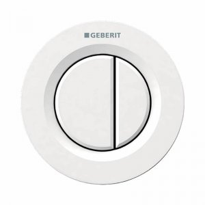 Geberit Type 01 dual flush button - alpine white (116.042.11.1) - main image 1