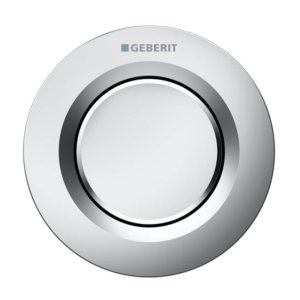 Geberit Type 01 Pneumatic Single Flush Button - Matt Chrome (116.040.JQ.1) - main image 1