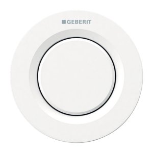 Geberit Type 01 Pneumatic Single Flush Button - White (116.040.11.1) - main image 1