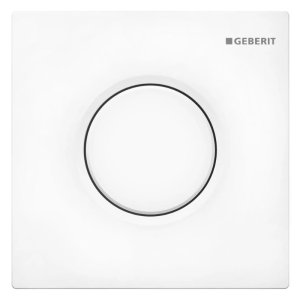 Geberit Type 01 pneumatic urinal flush plate - alpine white (242.811.11.1) - main image 1