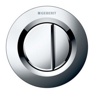 Geberit Type 01 Pneumatic Dual Flush Button - For Sigma Concealed Cistern - Gloss Chrome (116.043.21.1) - main image 1