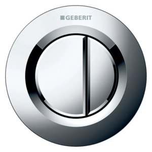 Geberit Type 01 Pneumatic Dual Flush Button - For Sigma Concealed Cistern - Matt Chrome (116.043.JQ.1) - main image 1