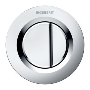 Geberit Type 01 Pnuematic Dual Flush Button - For Sigma Concealed Cistern - Matt Chrome - Plated (116.043.46.1) - main image 1